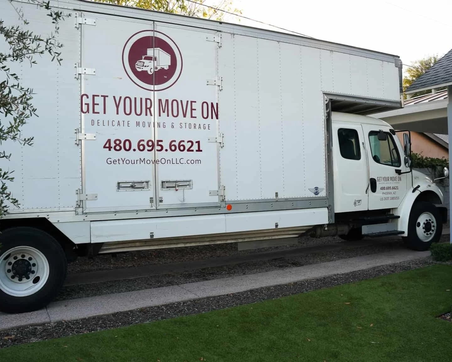 Get Your Move On moving truck ready for a local Arizona move